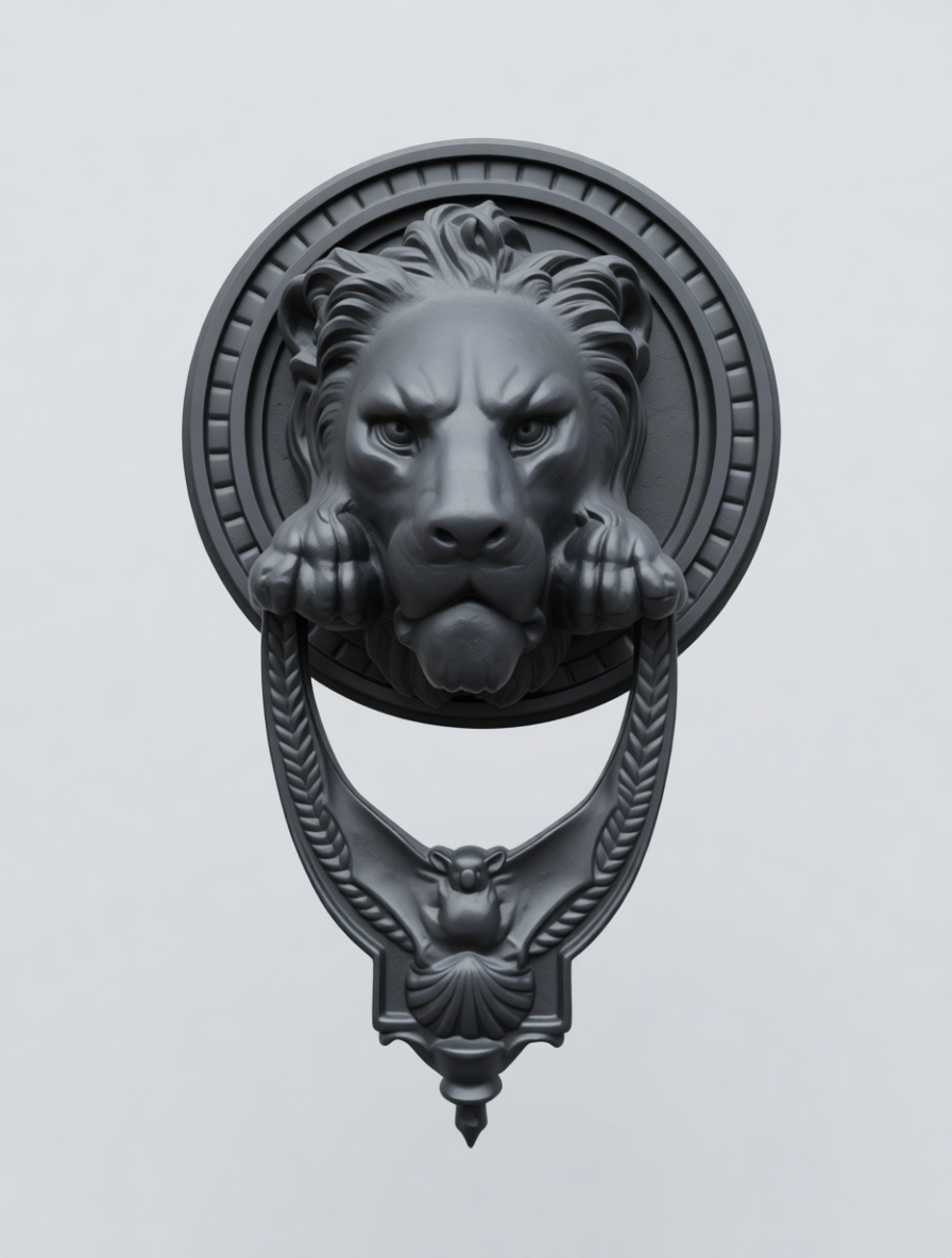 Lion Head Door Knocker