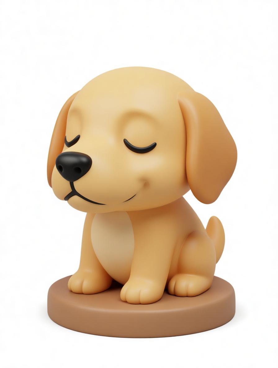 Smiling Puppy Figurine free 3D printable STL