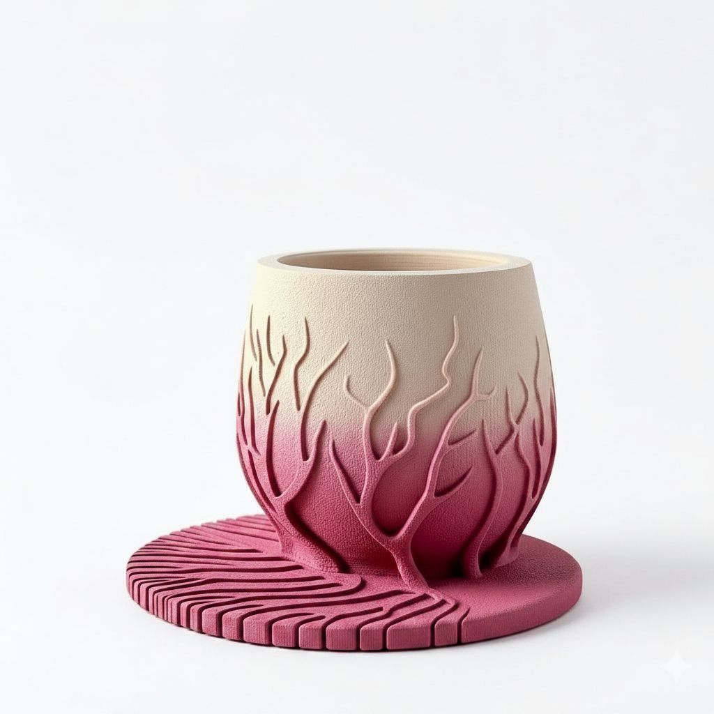 Abstract Branch Pot free 3D printable STL