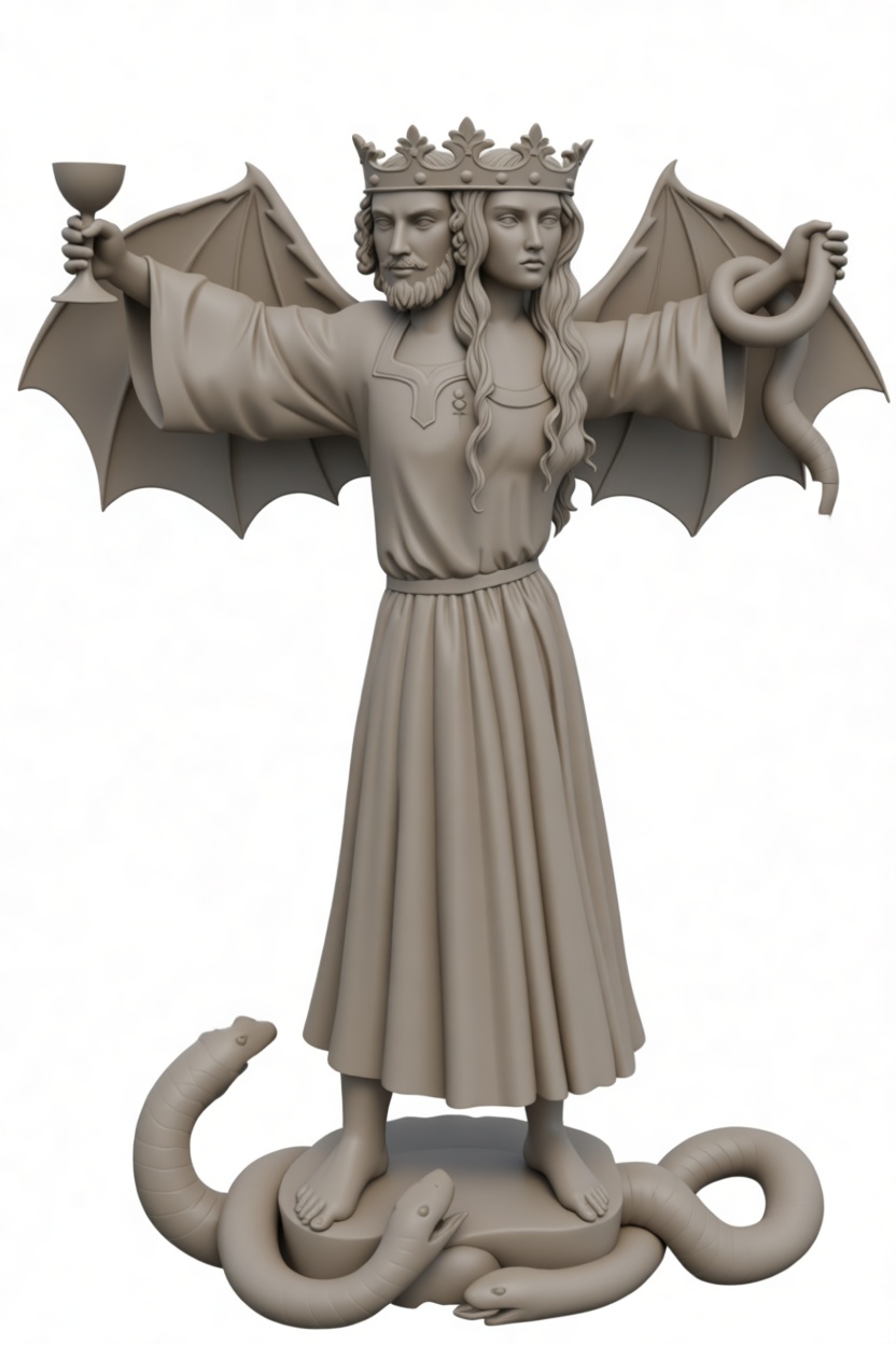 Janus King Statue free 3D printable STL
