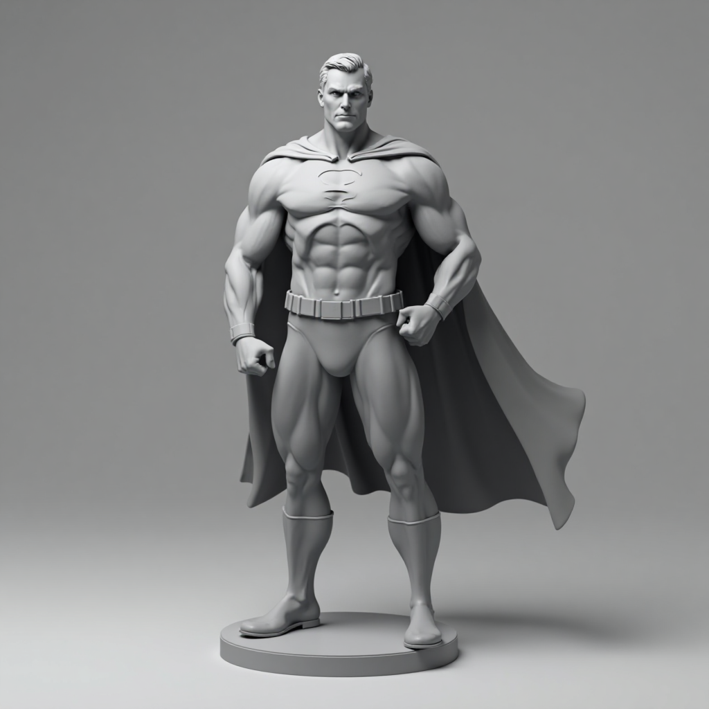 Superhero Standing Figurine free 3D printable STL