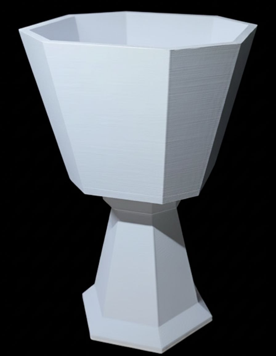 Geometric Chalice Model free 3D printable STL