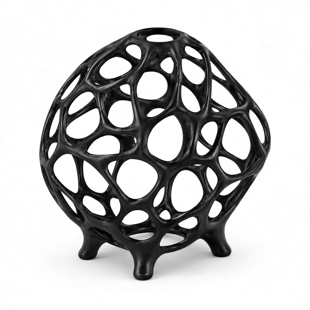 Voronoi Sphere Sculpture free 3D printable STL