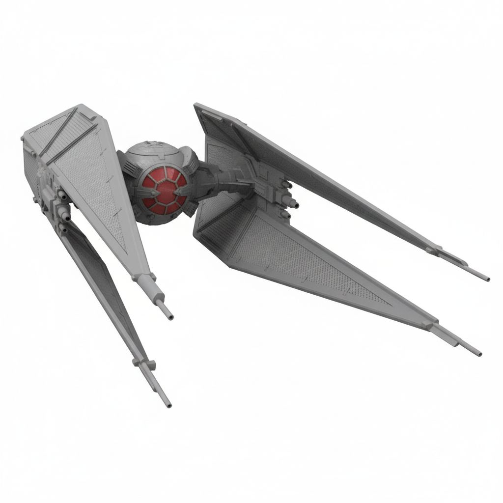Sleek Futuristic Starfighter free 3D printable STL