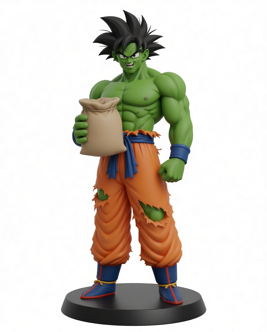 Green Goku Figurine free 3D printable STL
