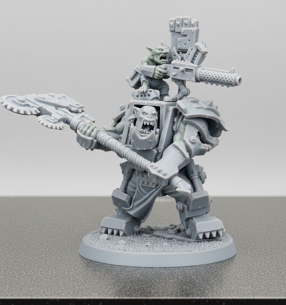 Ork Nob with Shooter free 3D printable STL