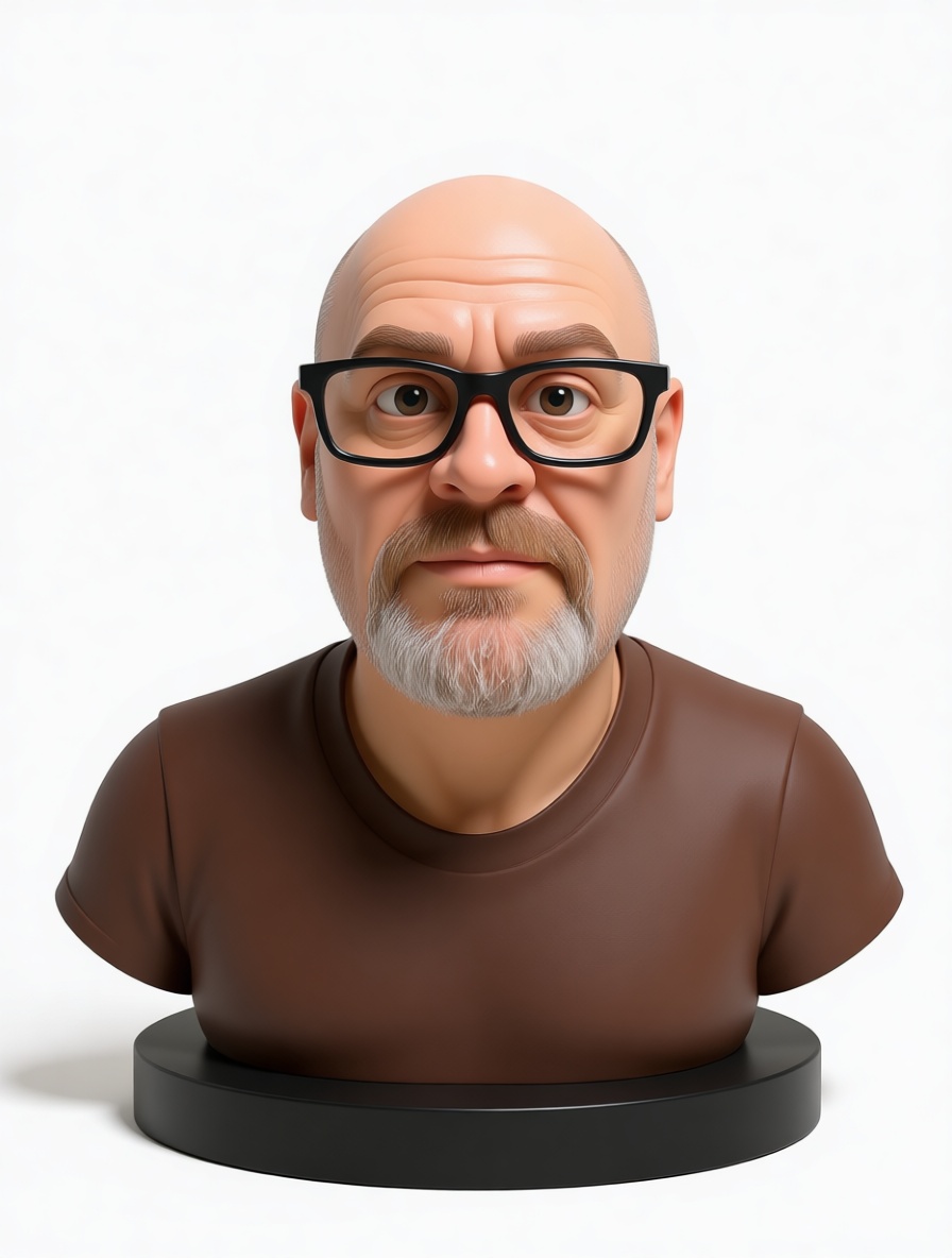 Bald Man Bust free 3D printable STL