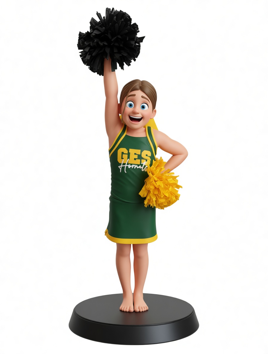 Cheerleader Figurine free 3D printable STL