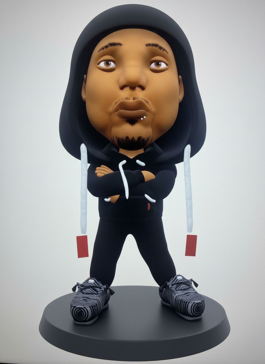 Urban Hoodie Figurine free 3D printable STL