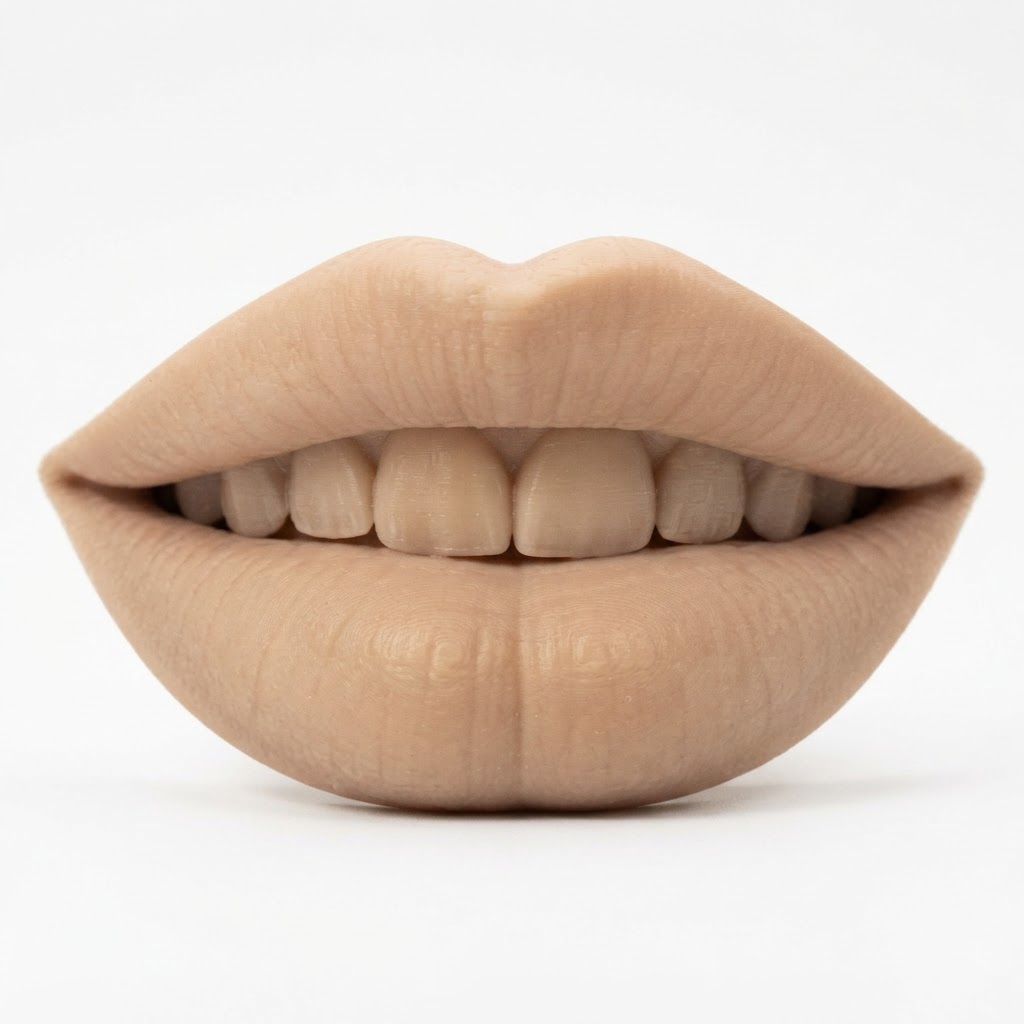 Human Lips Sculpture free 3D printable STL