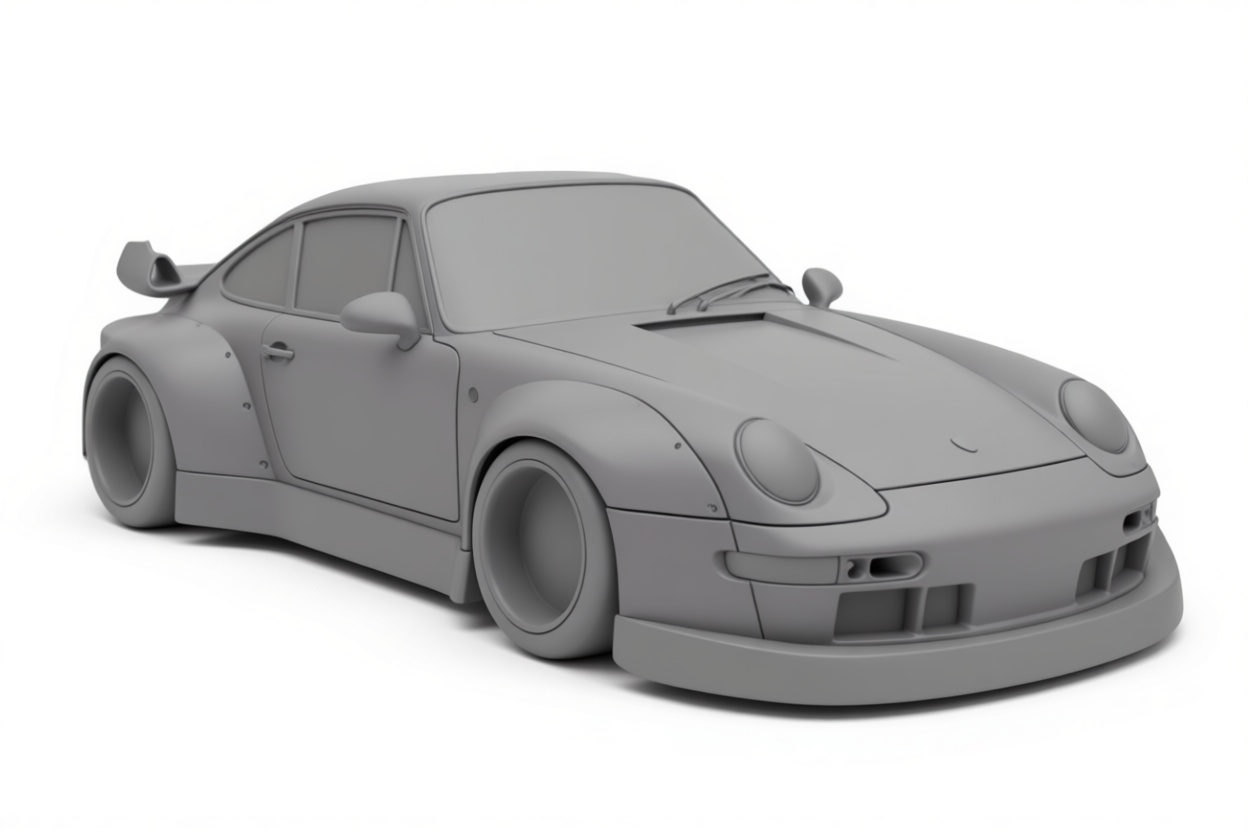 Porsche 911 RWB Model free 3D printable STL