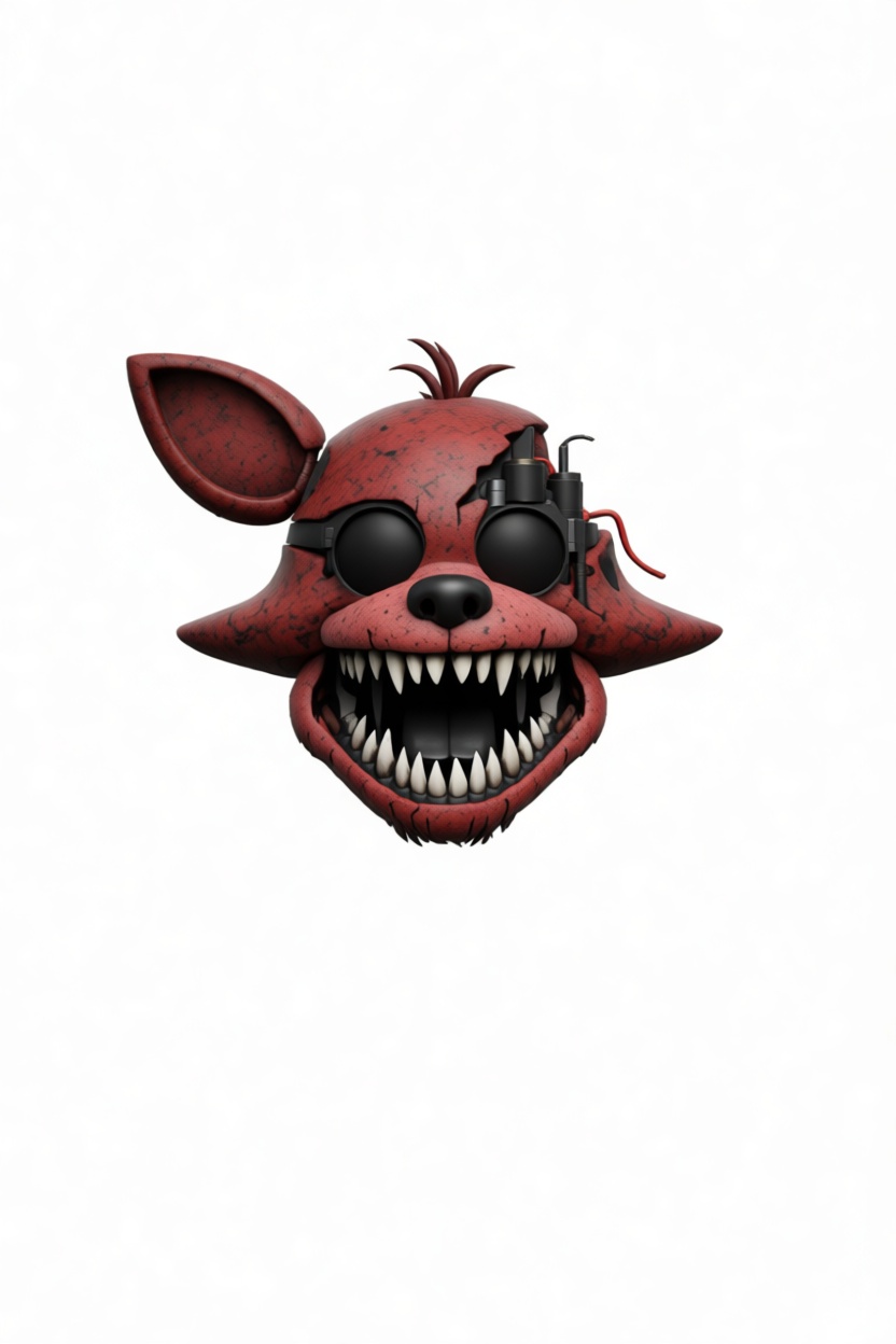Withered Foxy Bust free 3D printable STL