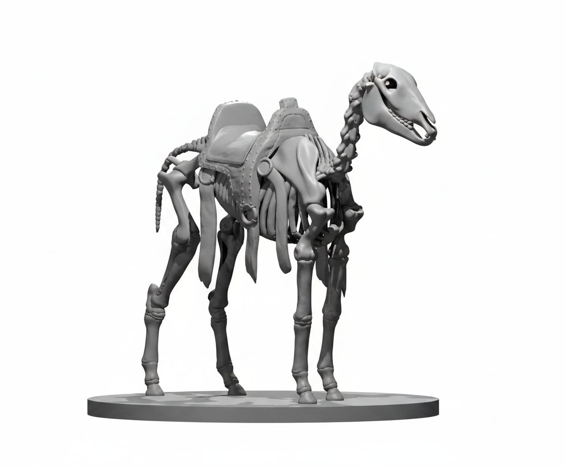 Skeletal Horse Figurine free 3D printable STL