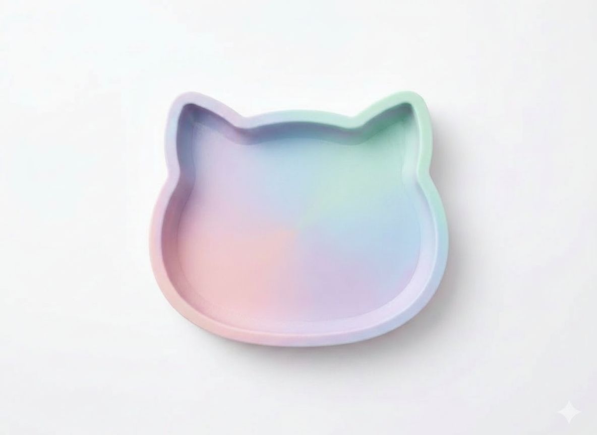 Cat Head Tray free 3D printable STL