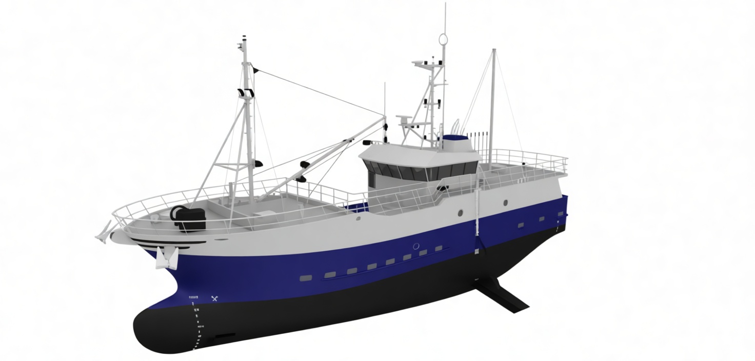 Fishing Trawler Model free 3D printable STL