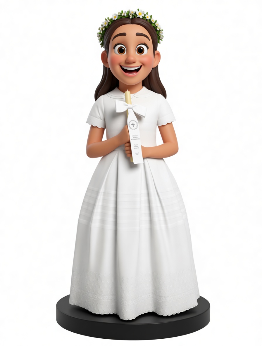 First Communion Girl Figurine free 3D printable STL