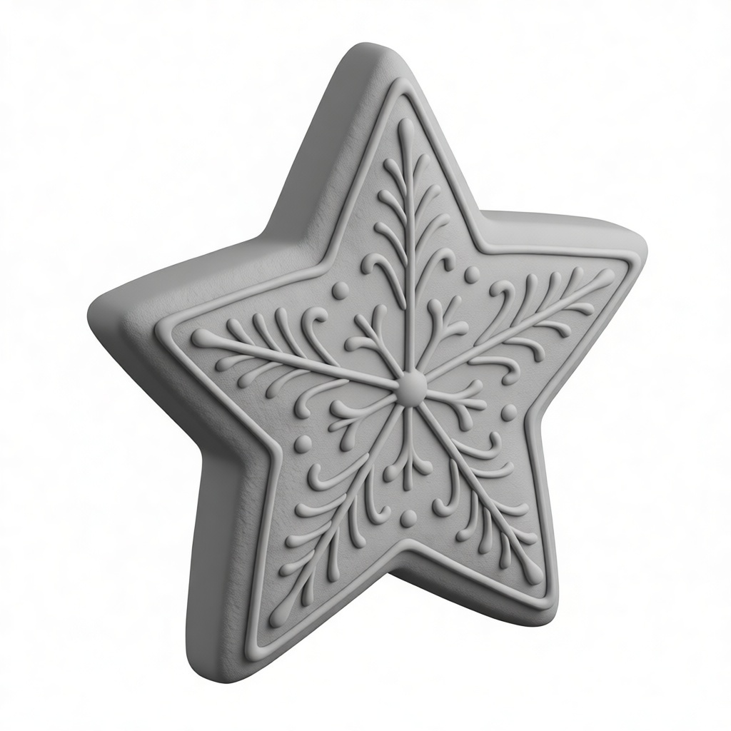 Star Cookie Ornament free 3D printable STL