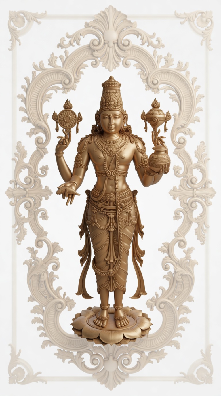 Vishnu Statue Figurine free 3D printable STL