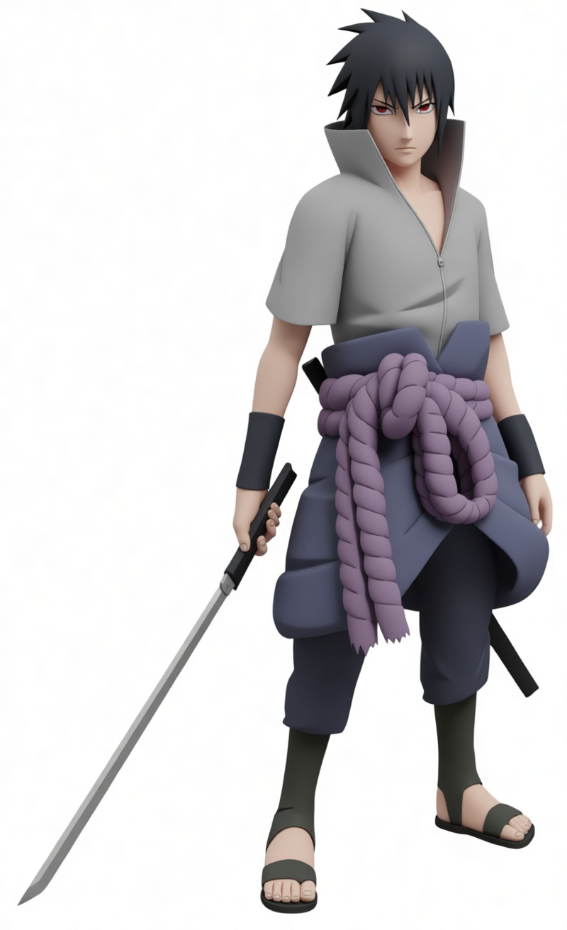 Sasuke Uchiha Figurine free 3D printable STL