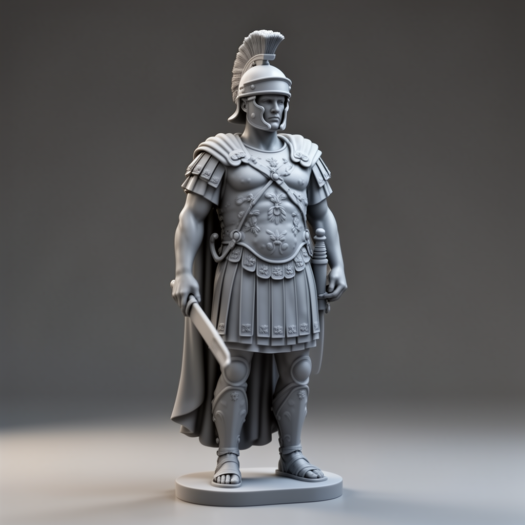Roman Soldier Statue free 3D printable STL
