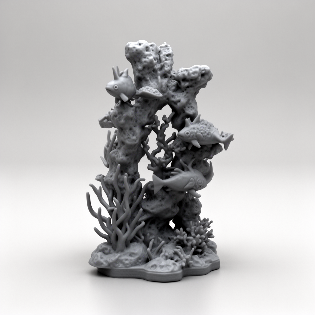 Underwater Coral Sculpture free 3D printable STL