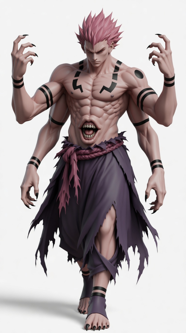 Sukuna Figure free 3D printable STL