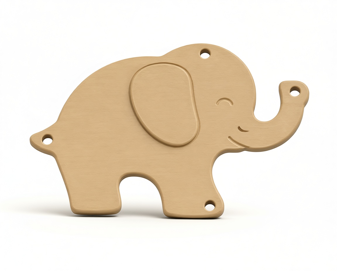 Elephant Keychain Pendant - Free 3D Printable STL File