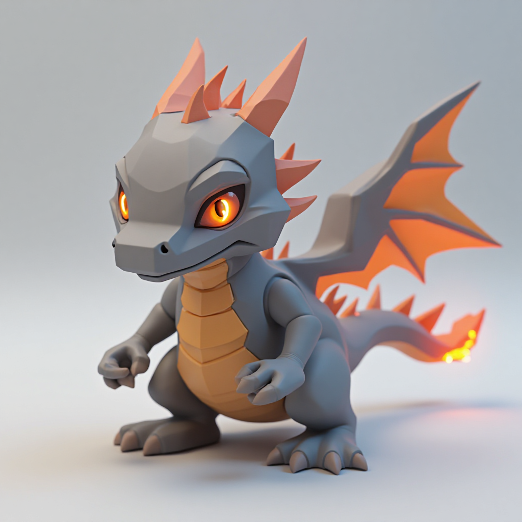 Fire Dragonling Figurine free 3D printable STL
