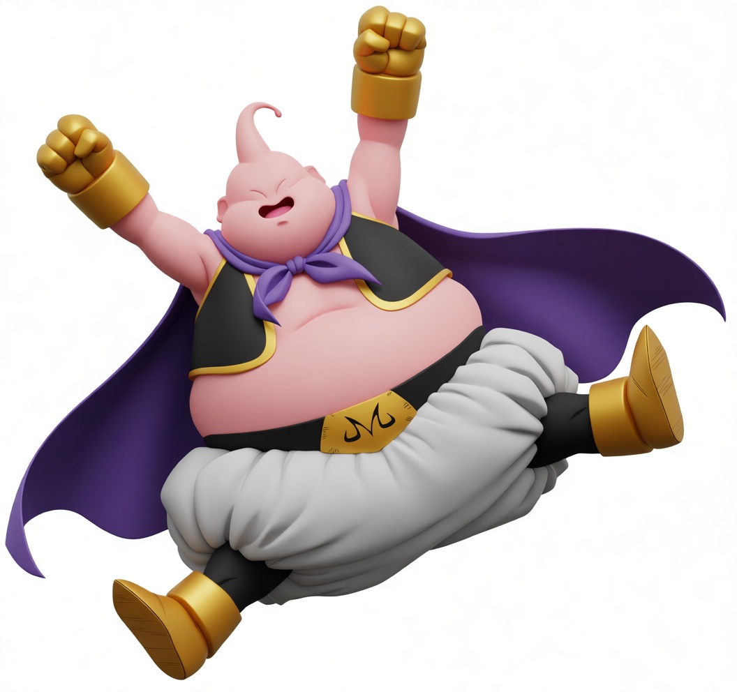 Majin Buu Figurine free 3D printable STL