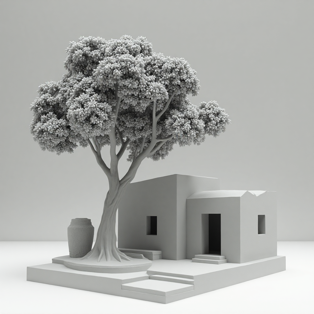 Saudi Mud House Model free 3D printable STL
