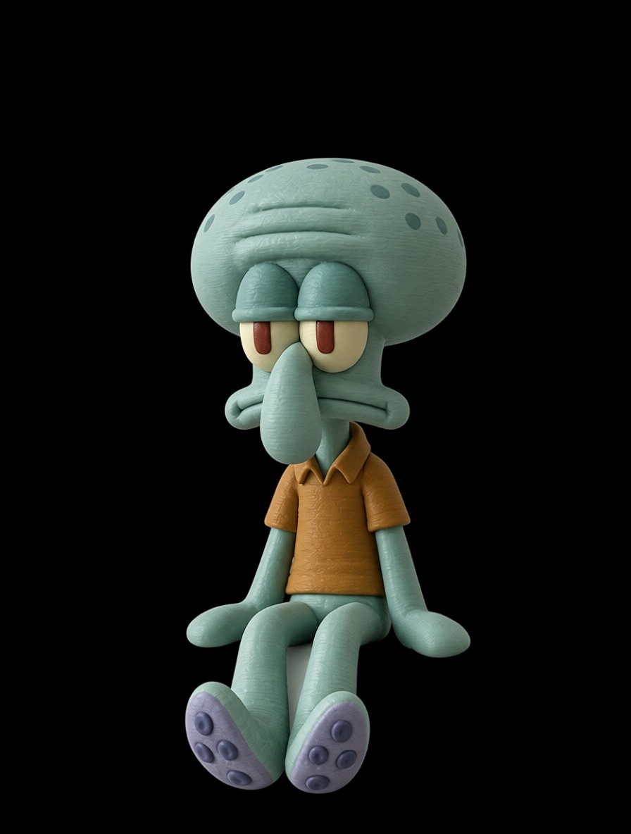 Squidward Tentacles Figurine free 3D printable STL