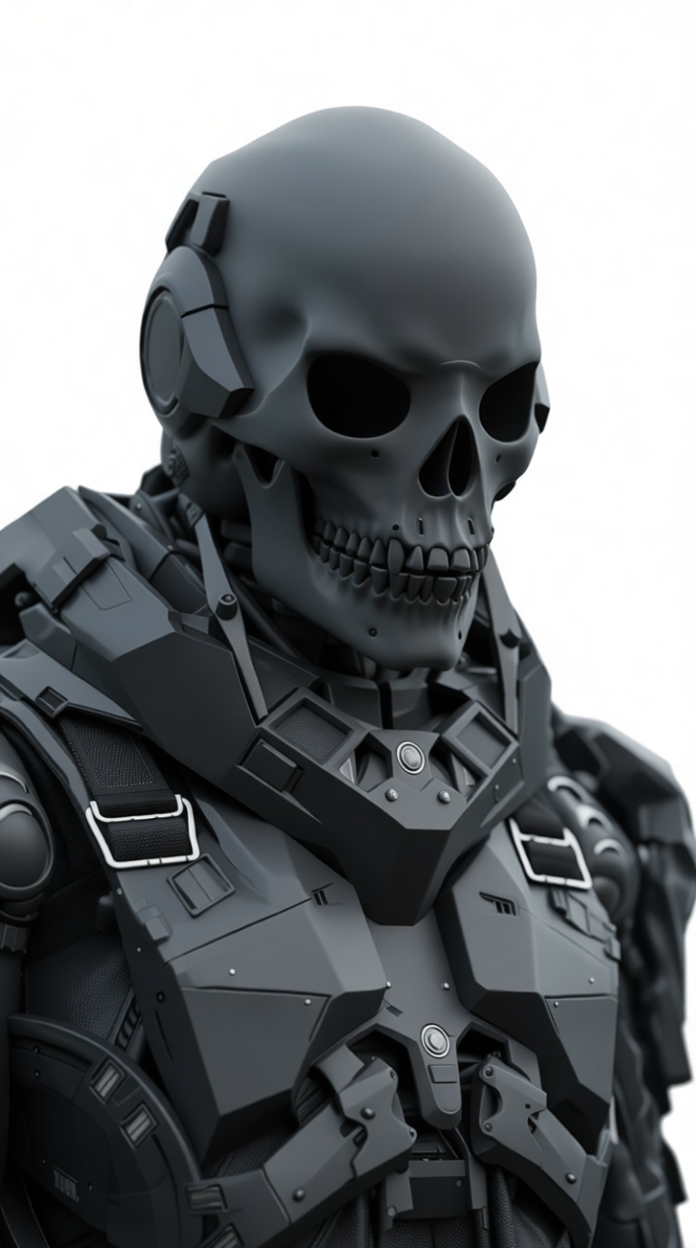Skull Soldier Figurine free 3D printable STL