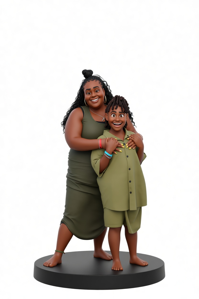 Mother and Child Figurine free 3D printable STL