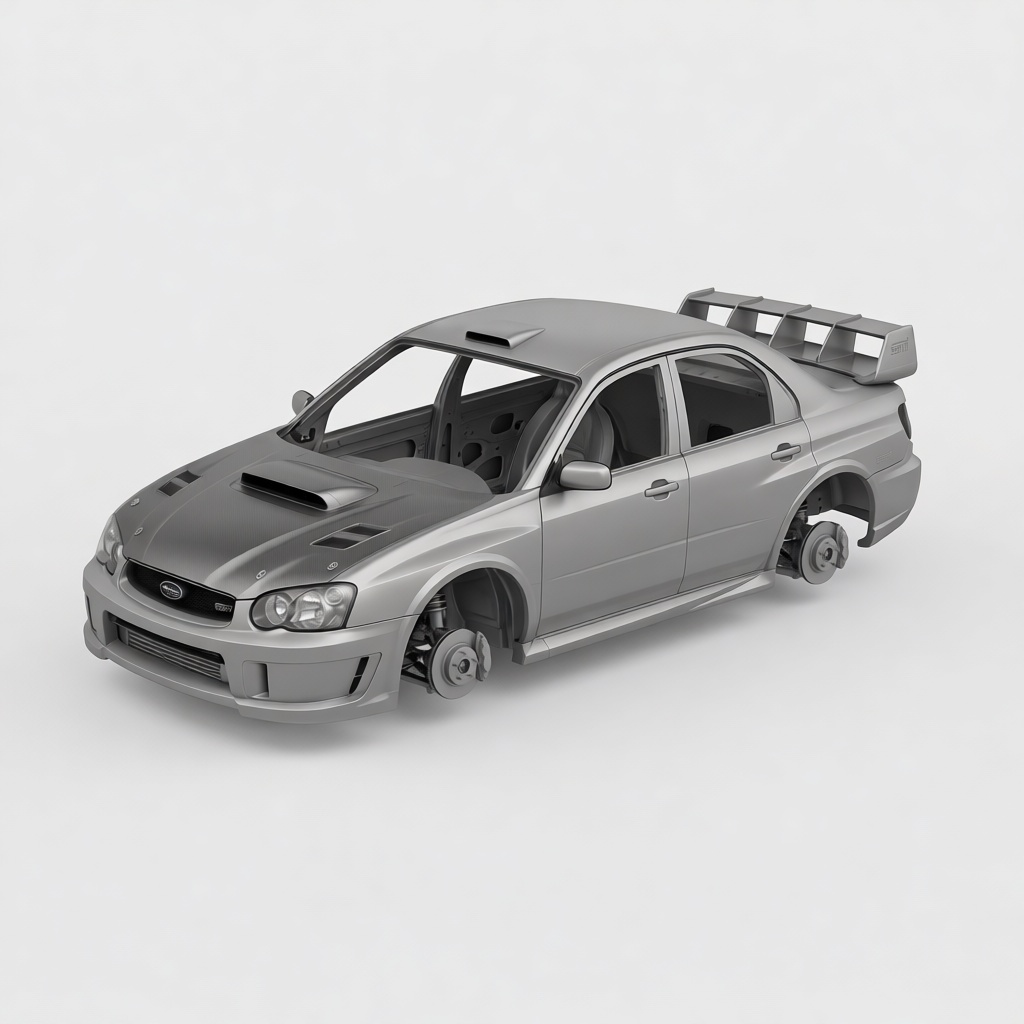 Subaru WRX STI Sedan Model free 3D printable STL