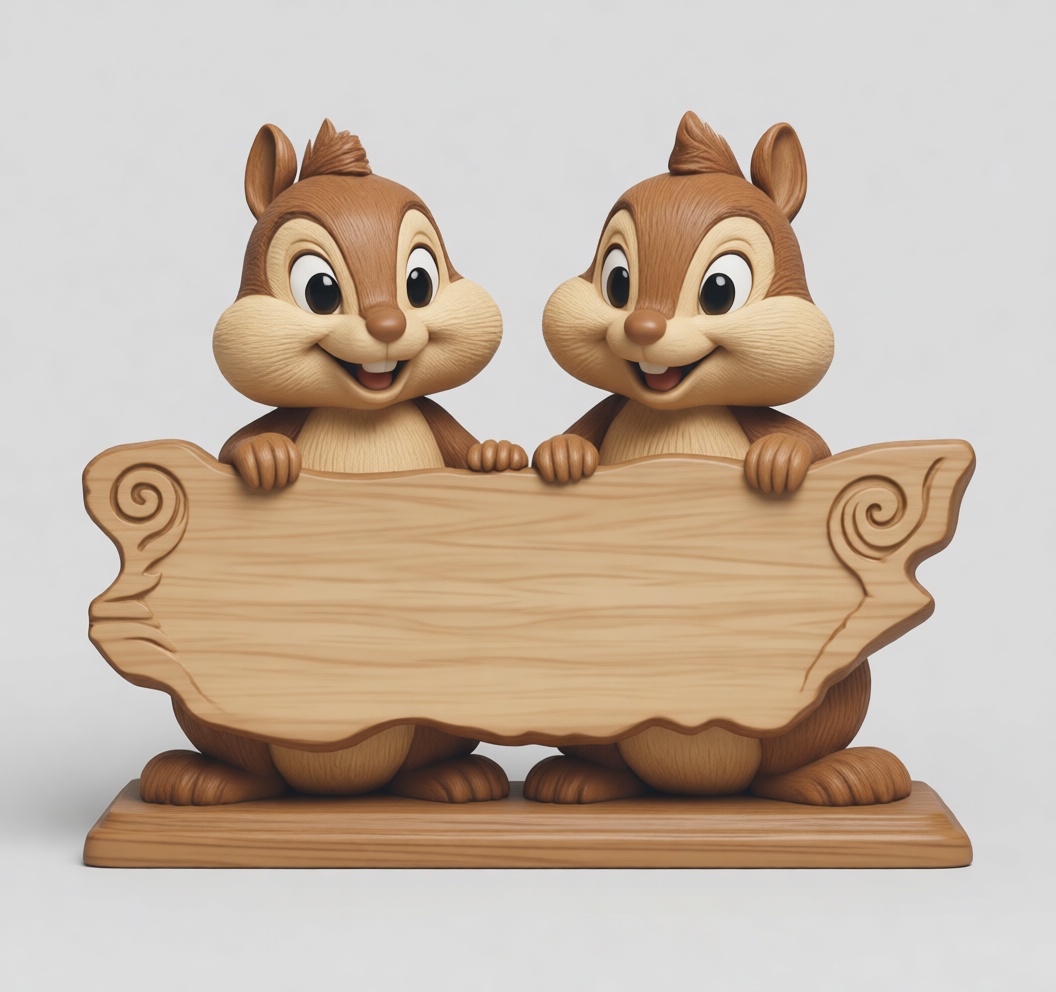 Chip and Dale Figurine free 3D printable STL