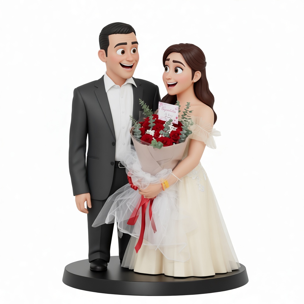 Wedding Couple Figurine free 3D printable STL