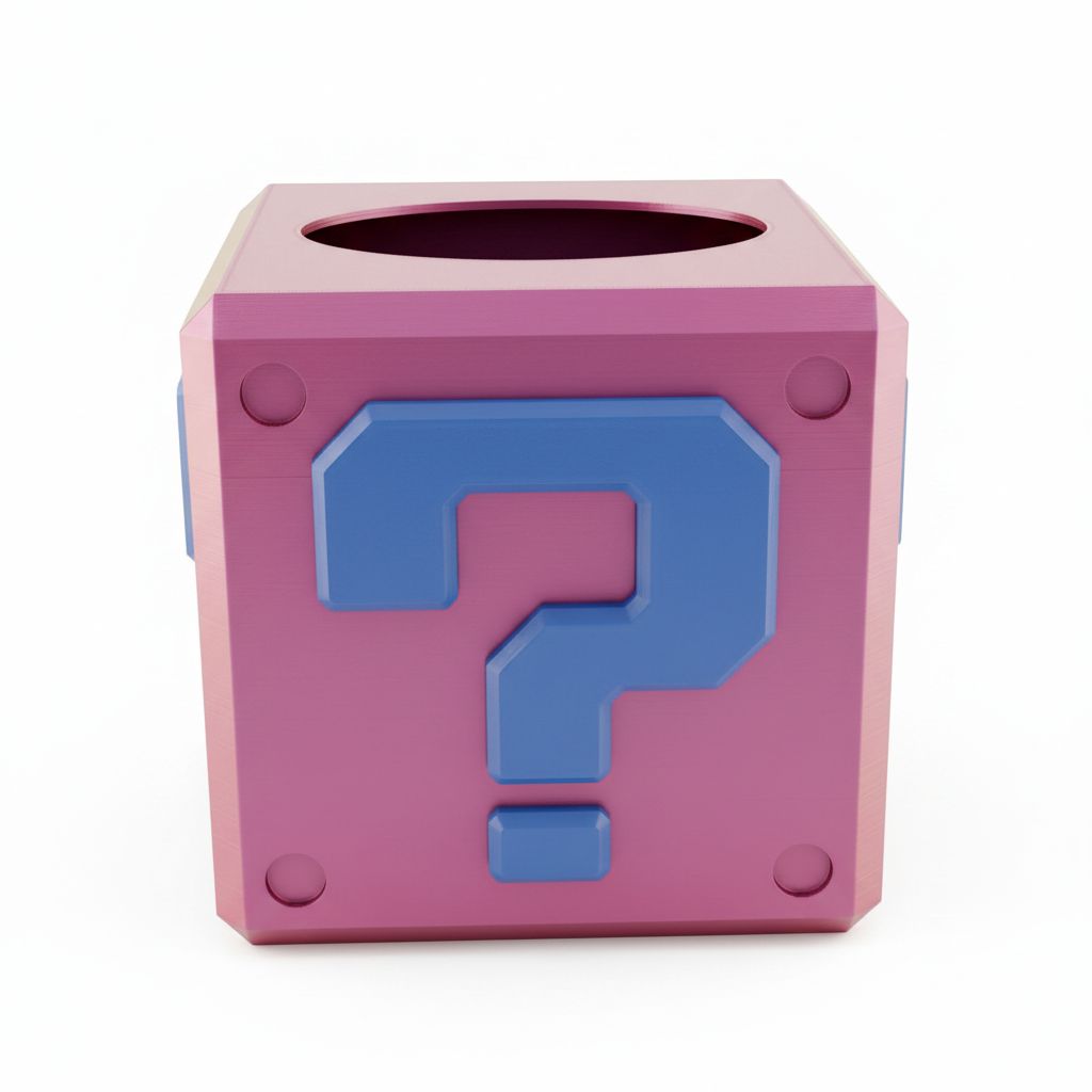 Mario Question Block Box free 3D printable STL