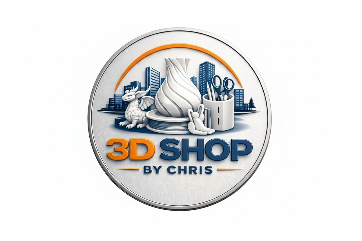 3D Shop Logo Emblem free 3D printable STL