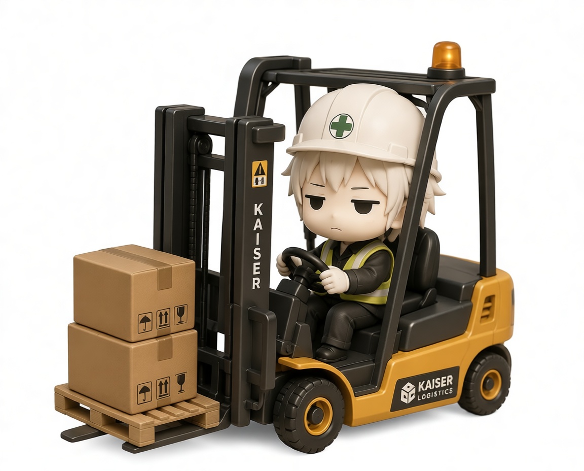 Forklift Operator Figurine free 3D printable STL