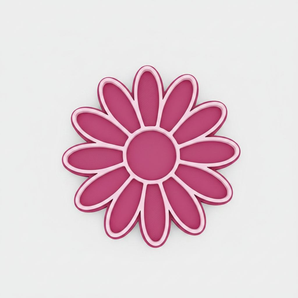 Flower Cookie Cutter free 3D printable STL