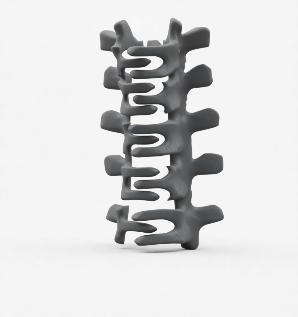 Thoracic Spine Vertebrae Model free 3D printable STL