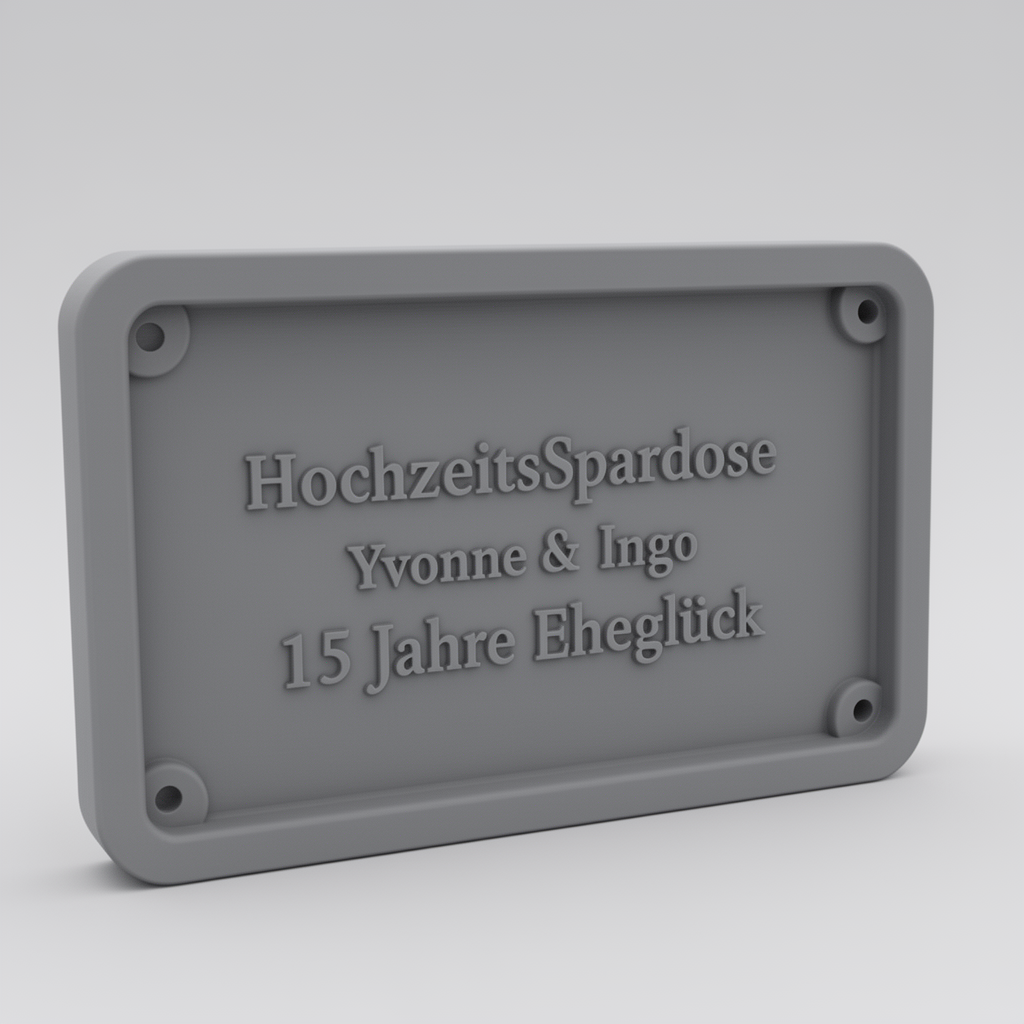 Wedding Money Box free 3D printable STL