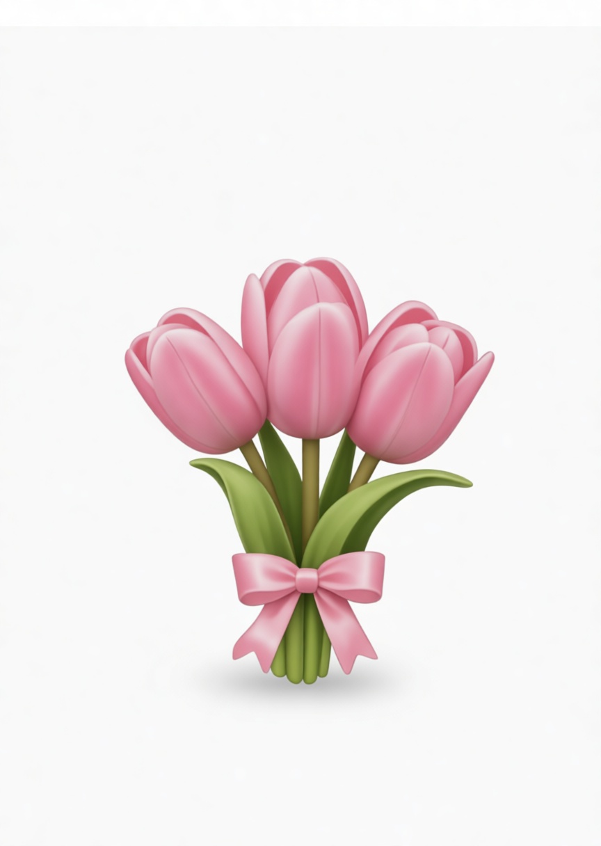 Pink Tulip Bouquet free 3D printable STL