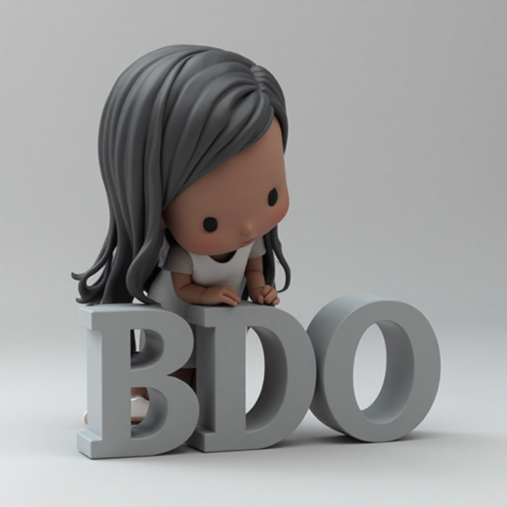Chibi Girl BDO Logo Figurine free 3D printable STL