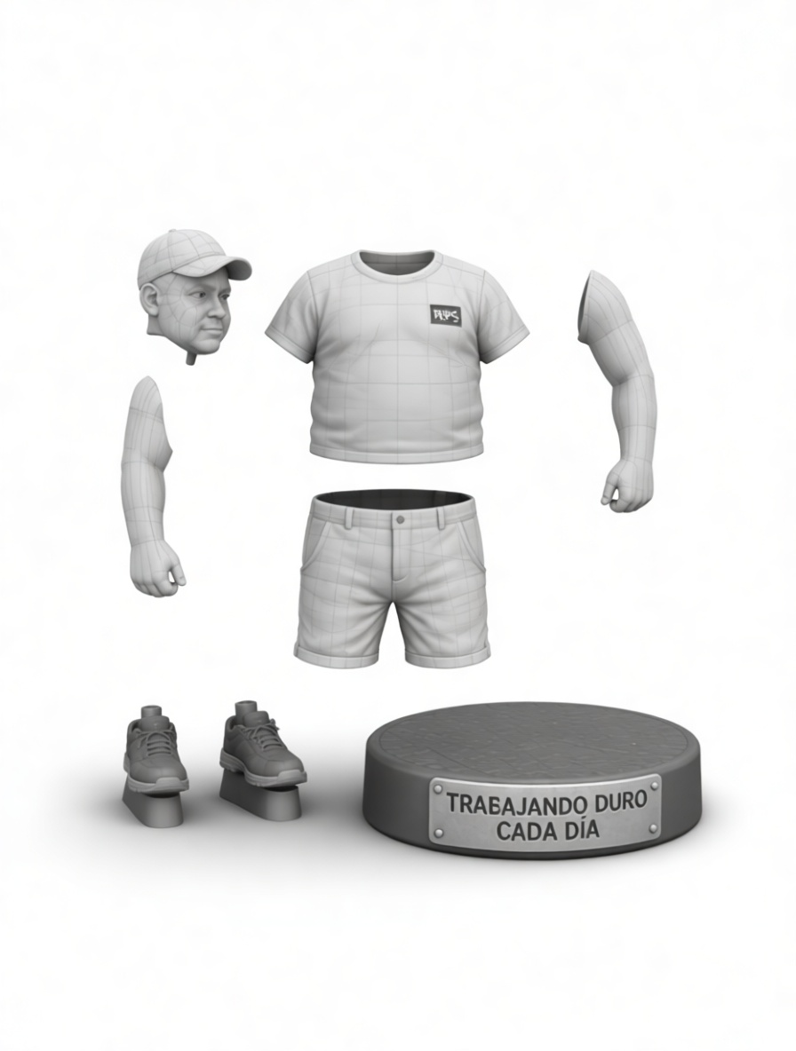 Working Man Figurine free 3D printable STL