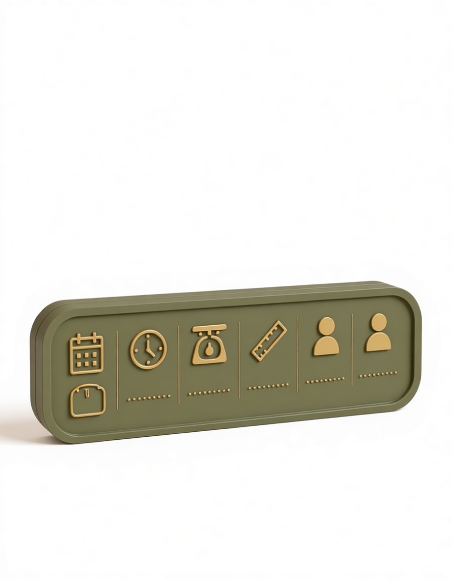 Organizational Icon Panel free 3D printable STL