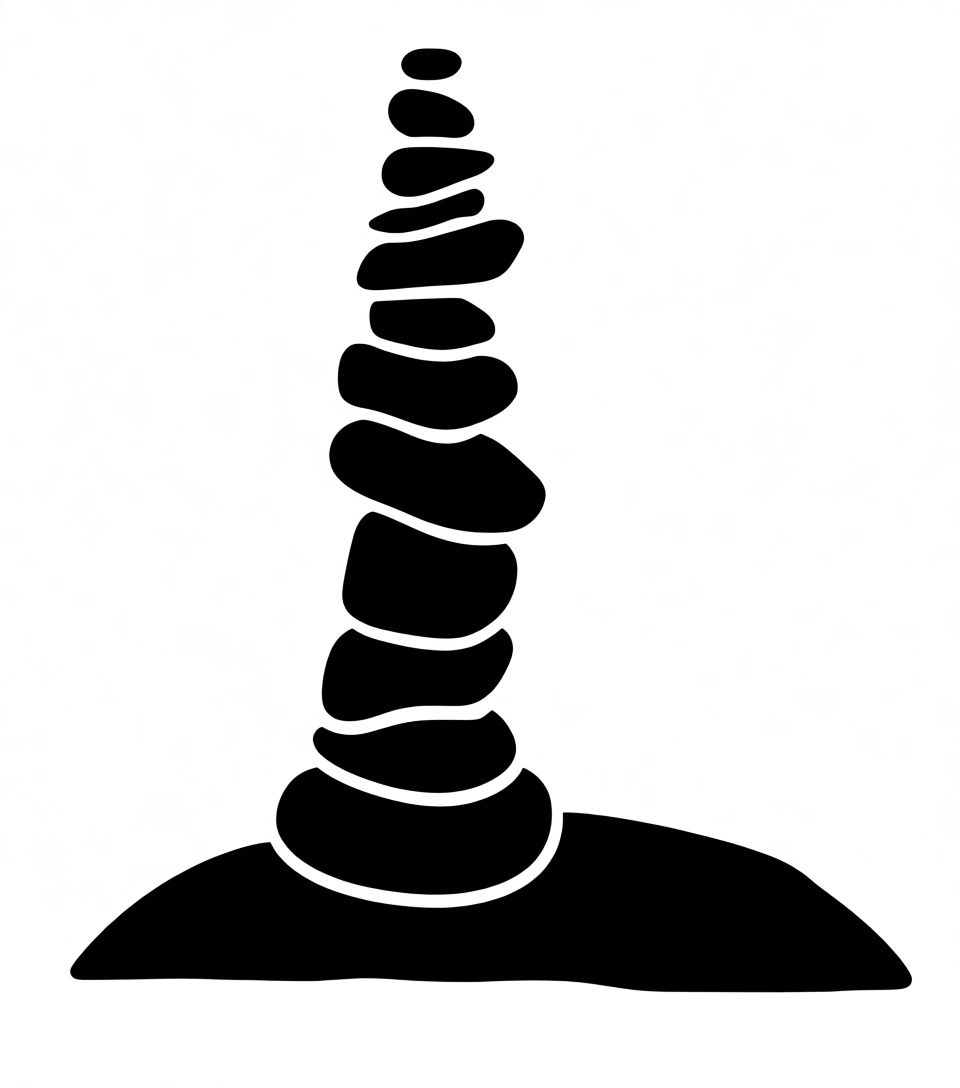 Stacked Pebbles Sculpture free 3D printable STL