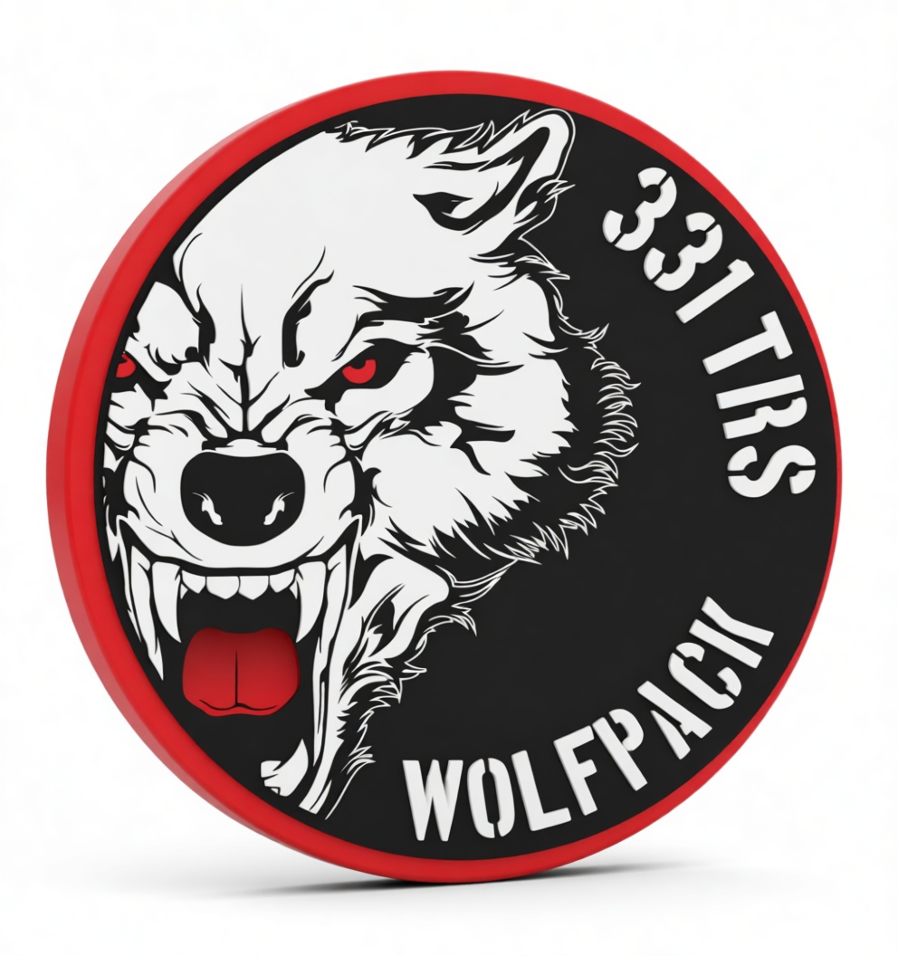 Wolfpack Emblem Plaque free 3D printable STL