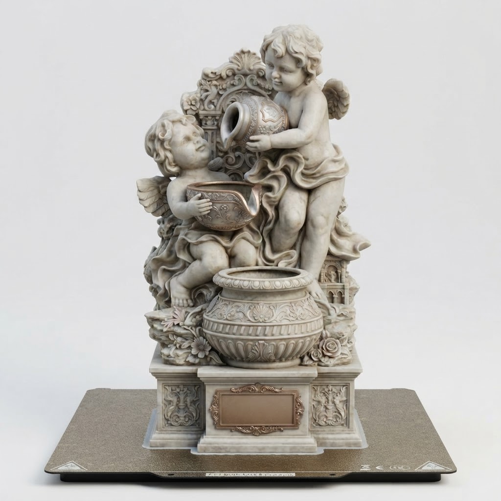 Cherub Angels Statue free 3D printable STL