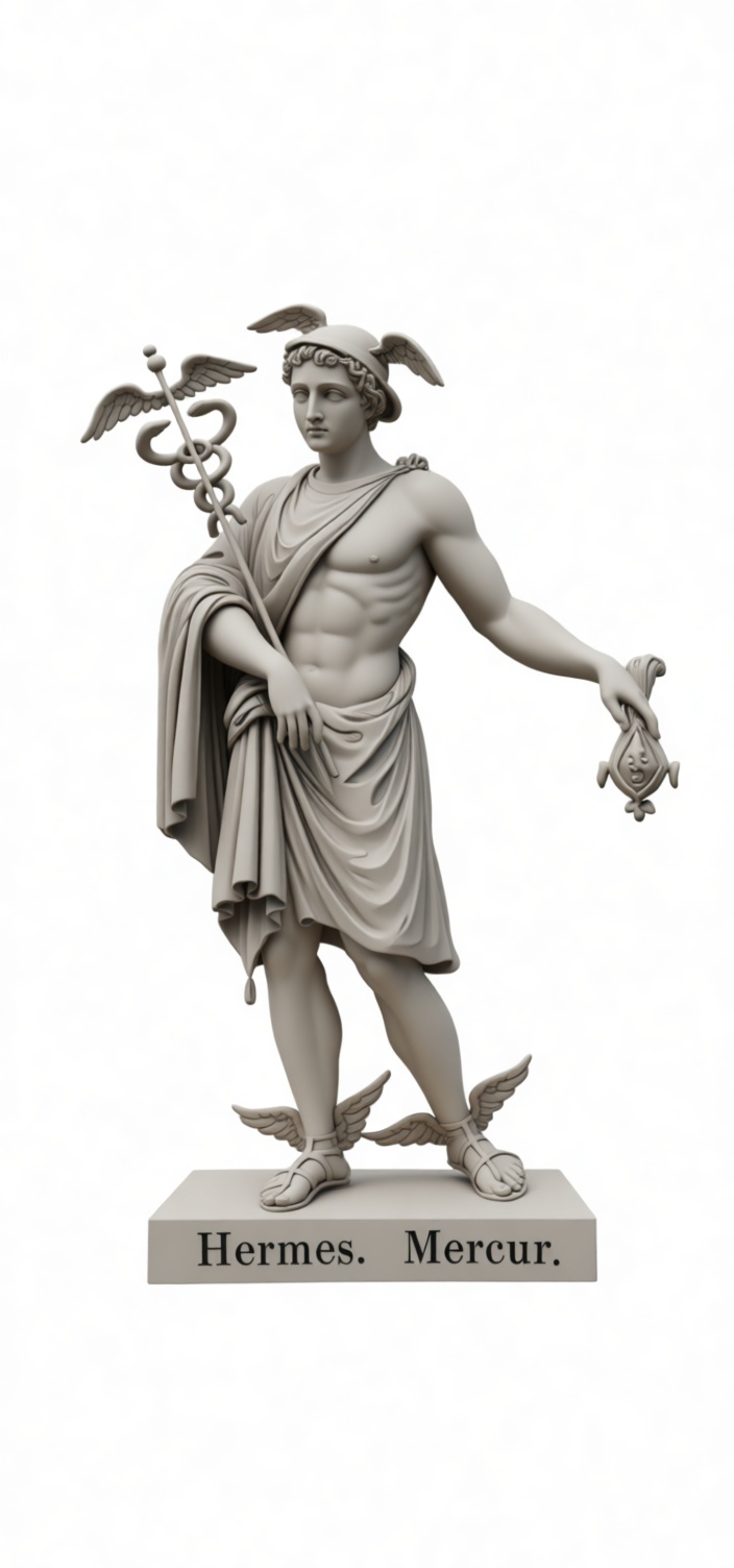 Hermes Statue Figurine free 3D printable STL